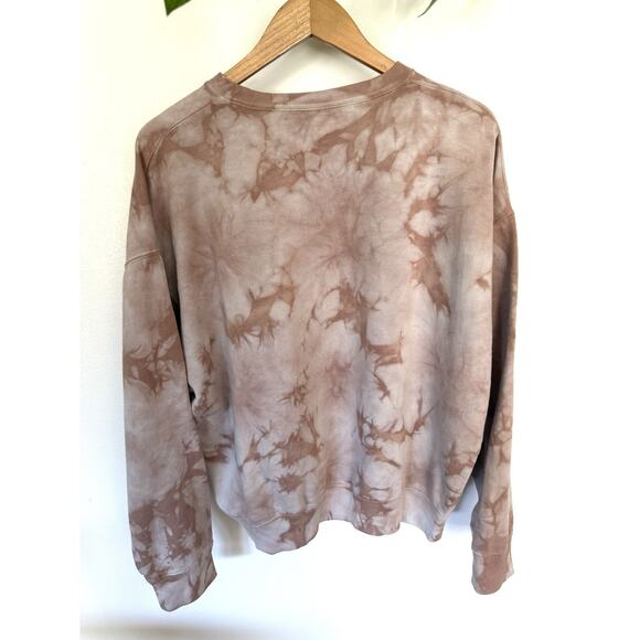 Victoria’s Secret PINK Size Medium Marbled Mauve Oversized Sweatshirt - Picture 5 of 5